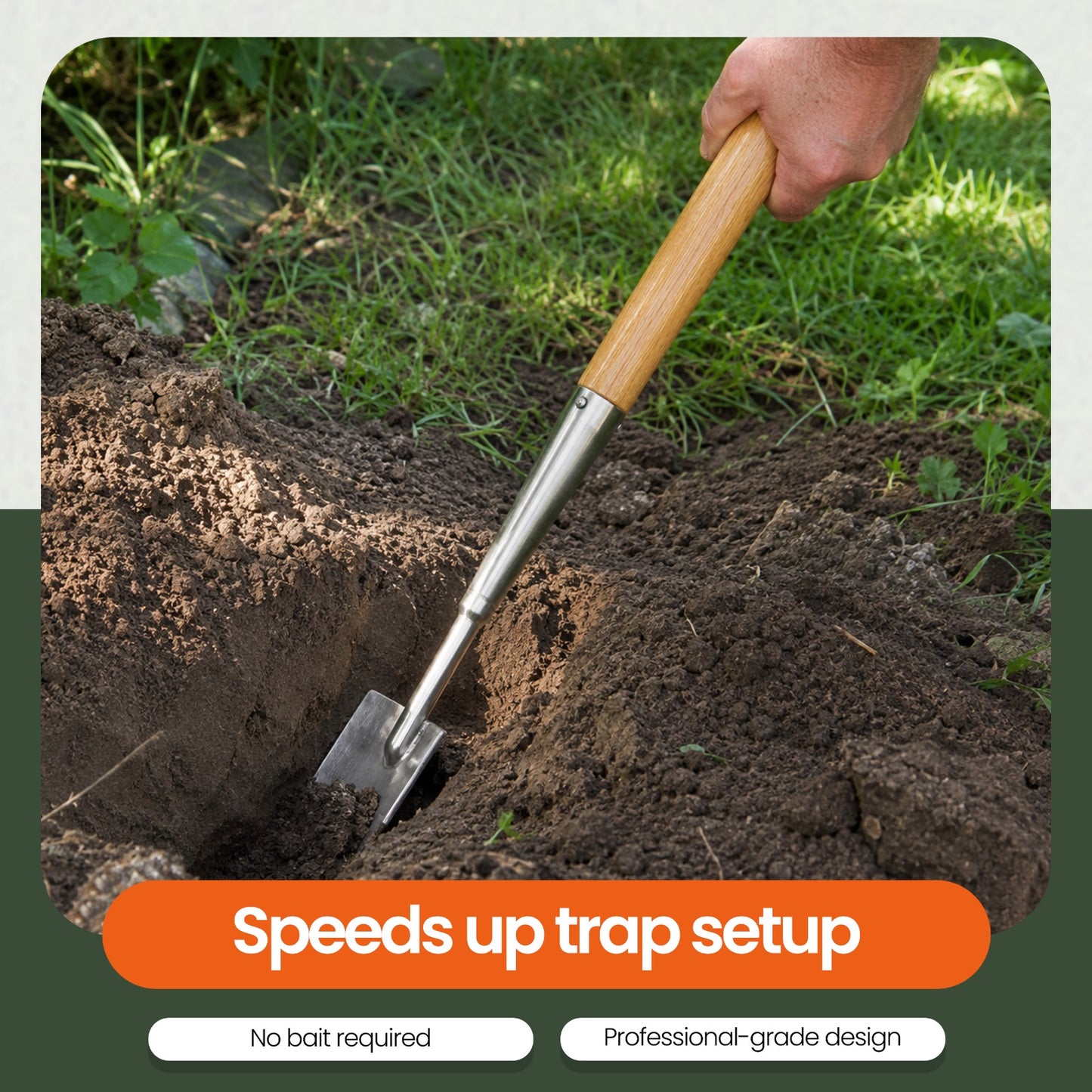 Trappers Trowel for Gopher Trapping