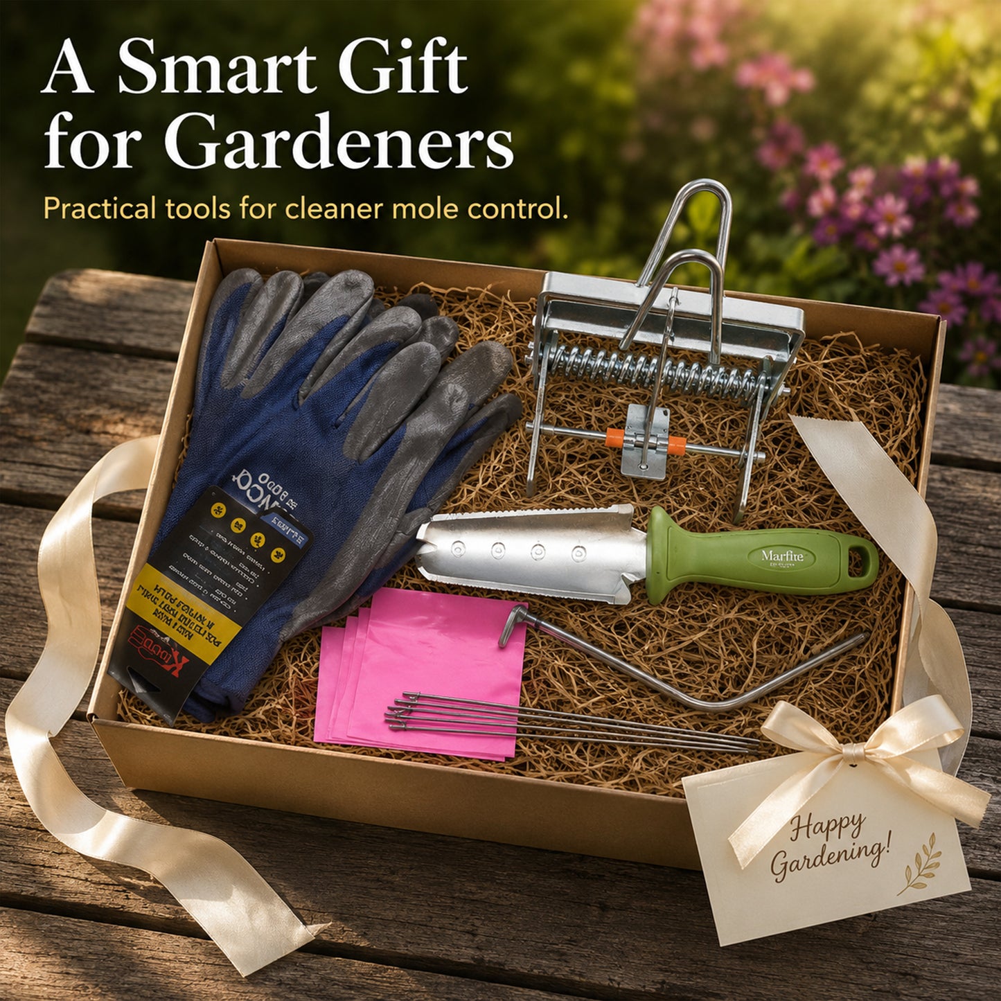 Complete Mole Trapping Kit featuring Worlds Best Mole Traps