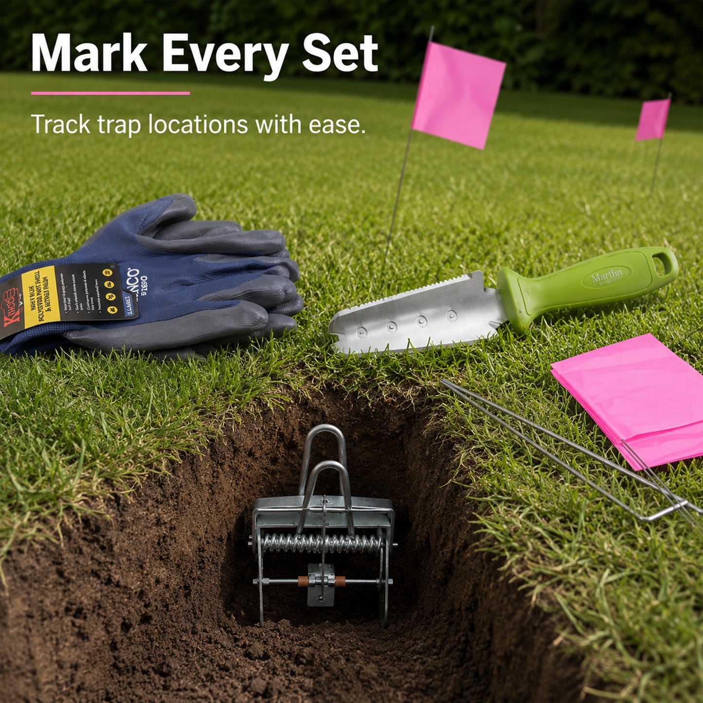 Complete Mole Trapping Kit featuring Worlds Best Mole Traps
